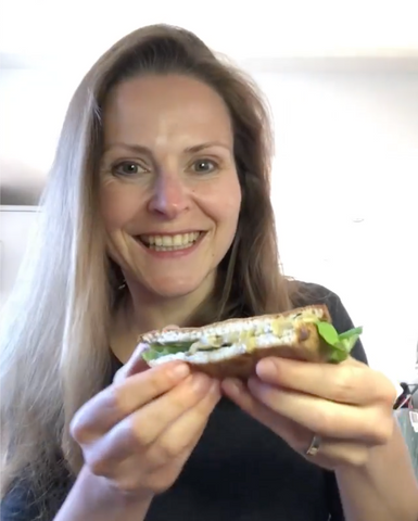 Vegan and low carb sandwich